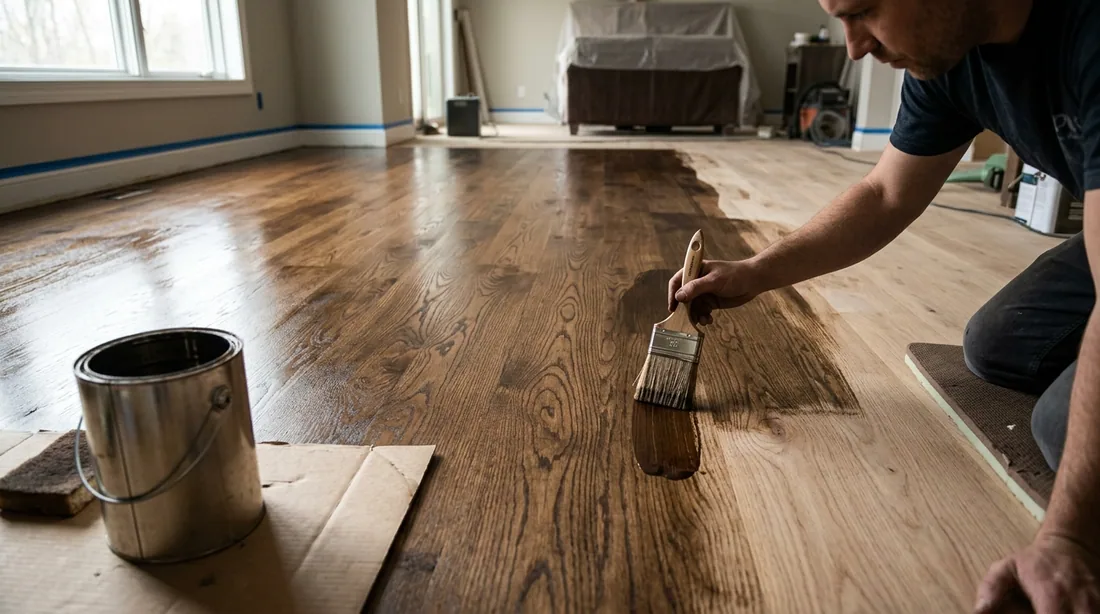 If the color is changing, stain is applied and given full dry time, then a sealer — Topeka, KS
